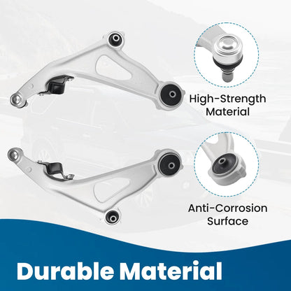 8PCS Front Lower Control Arms for Nissan Pathfinder Infiniti QX60 JX35 (2013–2019)