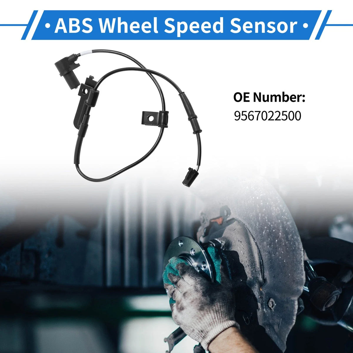 ABS Wheel Speed Sensor No. 9567022500 for KIA Rio (1996–2016)
