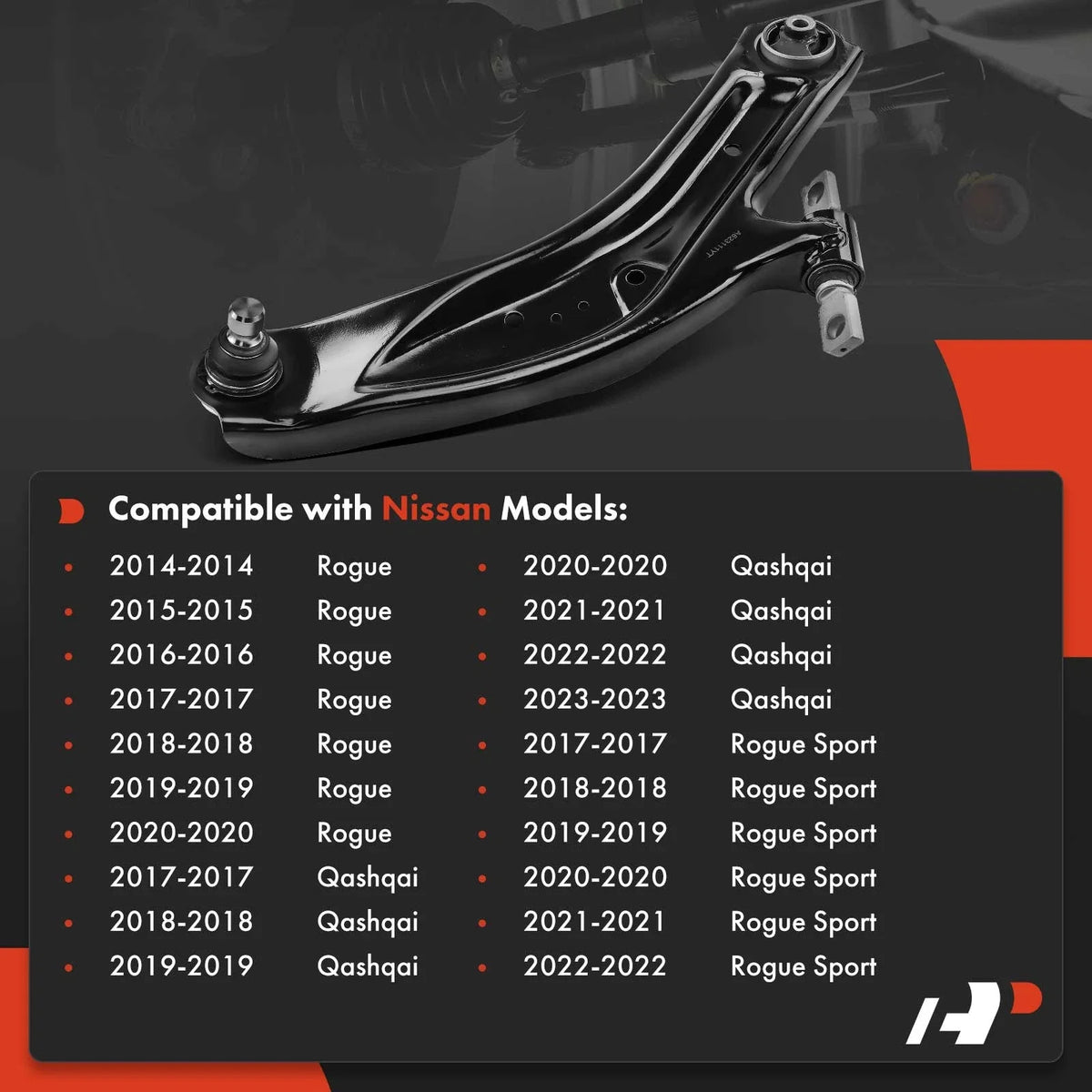 Front Right Control Arm with Ball Joint for Nissan Rogue (2014-2020)