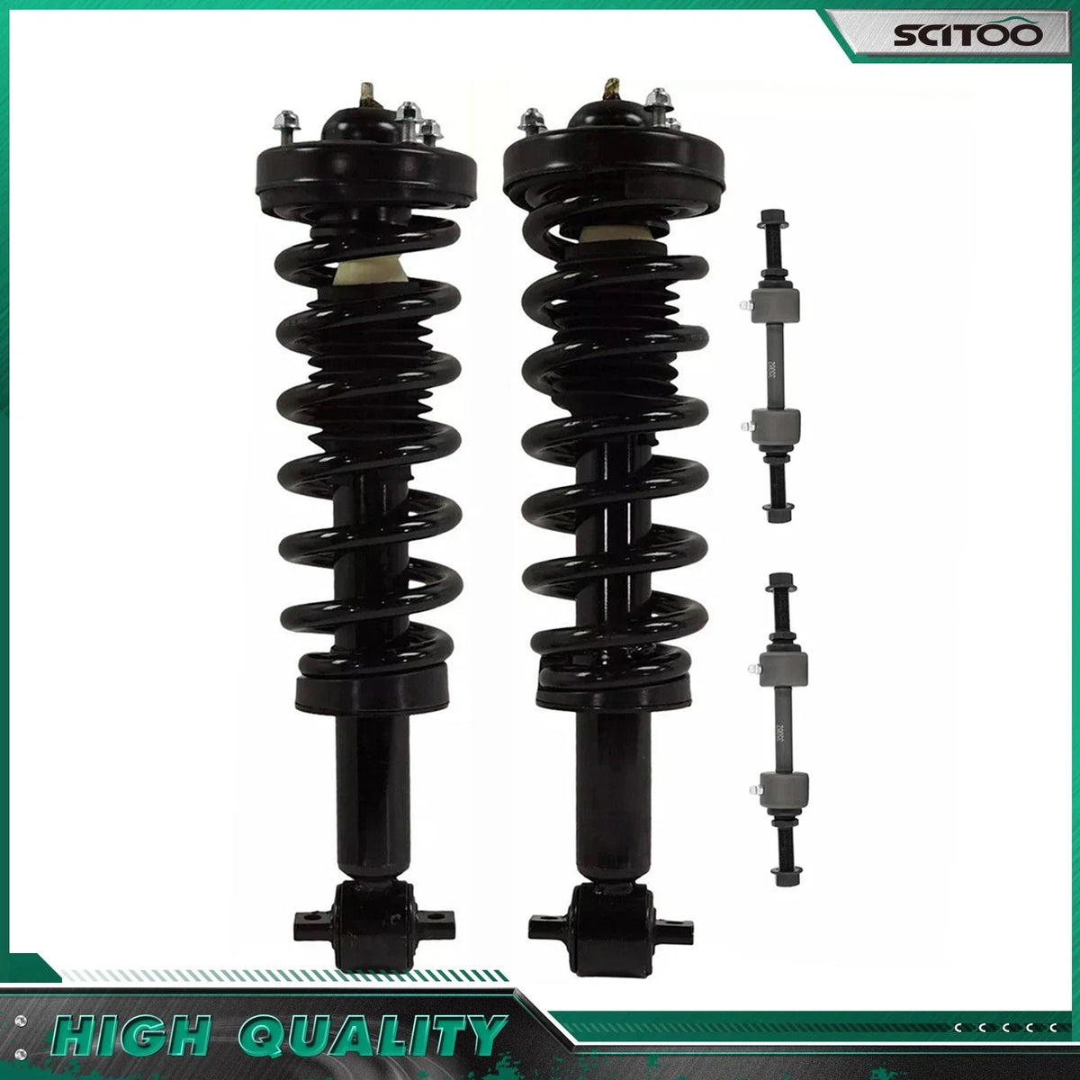 Coil Spring Front Strut Assembly Kit with Sway Bars for Ford F-150 2015-2018
