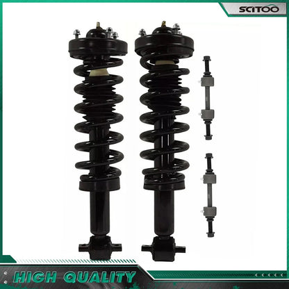 Coil Spring Front Strut Assembly Kit with Sway Bars for Ford F-150 2015-2018