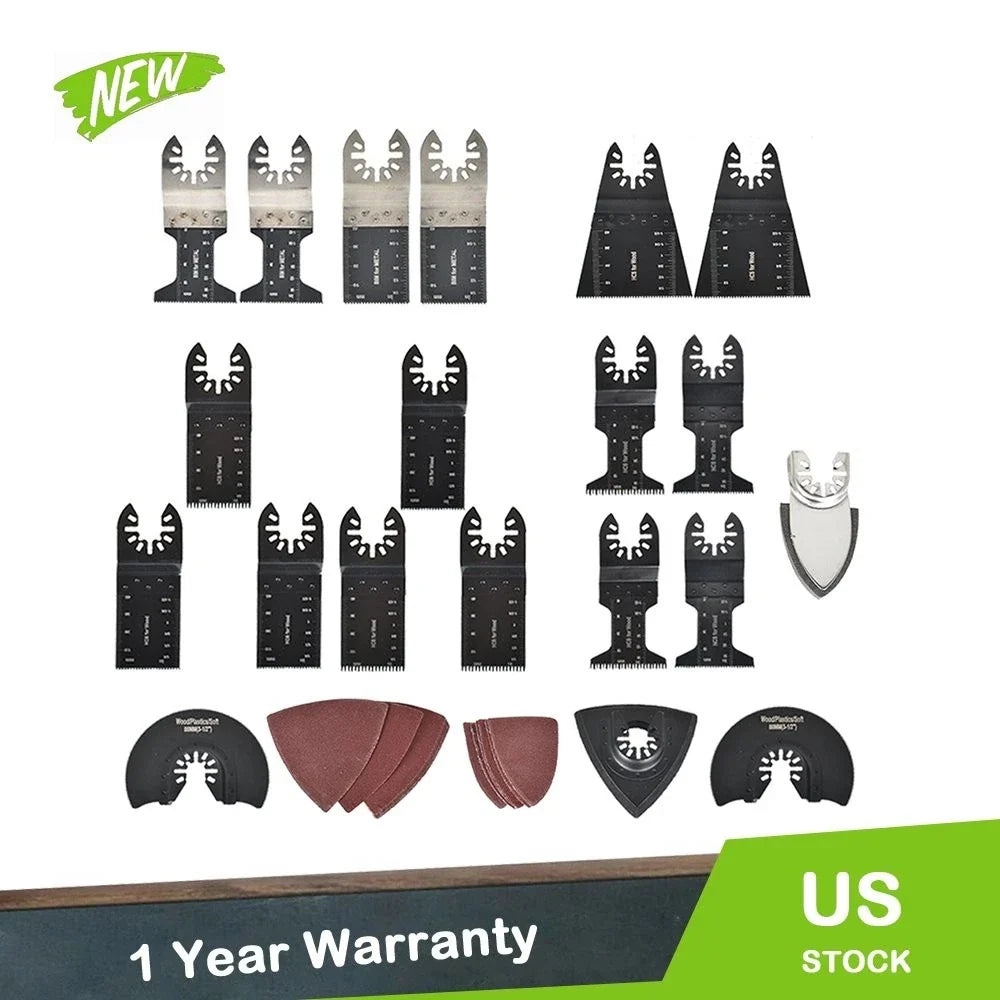 40-Pc Oscillating Tool Accessories Kit for Universal Multitools