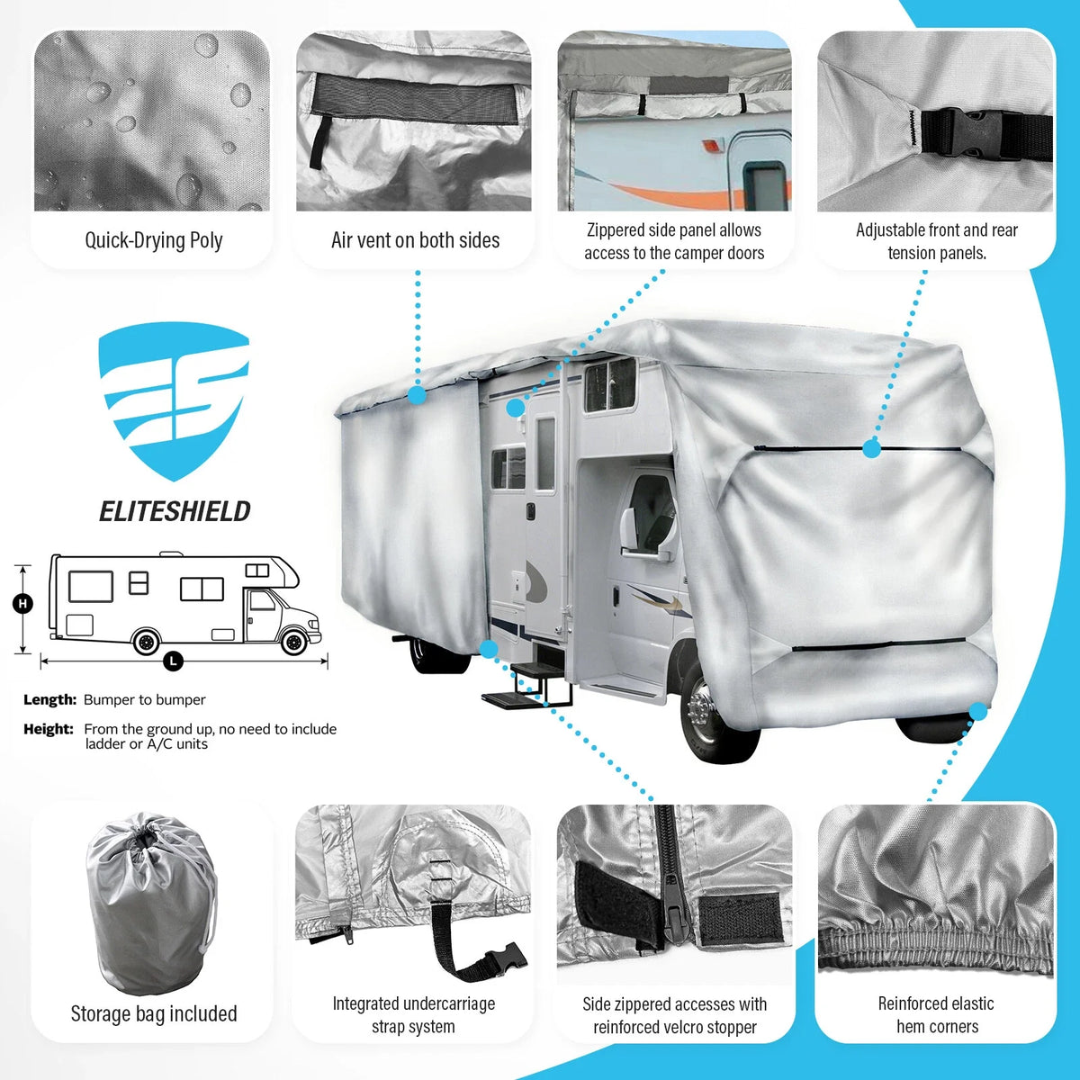 Camper Cover for Thor Chateau 31E (2015–2023) Waterproof