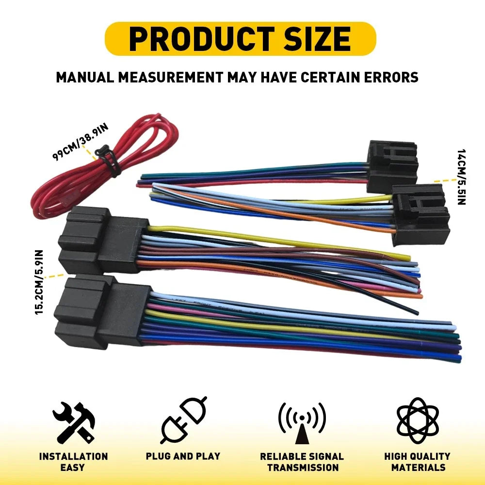 Aftermarket Stereo Wire Harness for Chevy Impala (2006 to 2016)