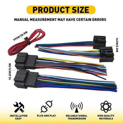 Aftermarket Stereo Wire Harness for Chevy Impala (2006 to 2016)