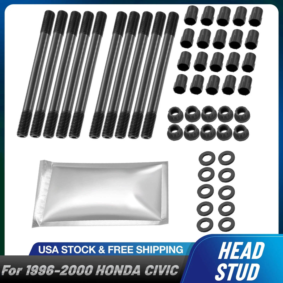 Head Stud Kit for Honda Civic (1996–2000) VTEC D16Y D16Y7 D16Y8