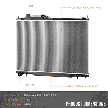 2019-2024 Subaru Ascent OE Style Aluminum Core Radiator DPI-13824