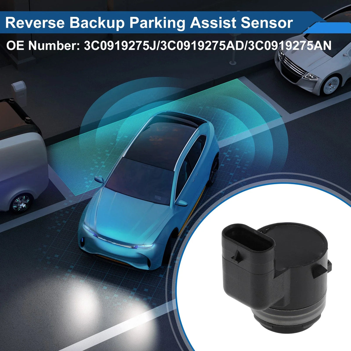 Reverse Backup Parking Sensor for Volkswagen Jetta Mk5 (2005–2010) No.3C0919275J