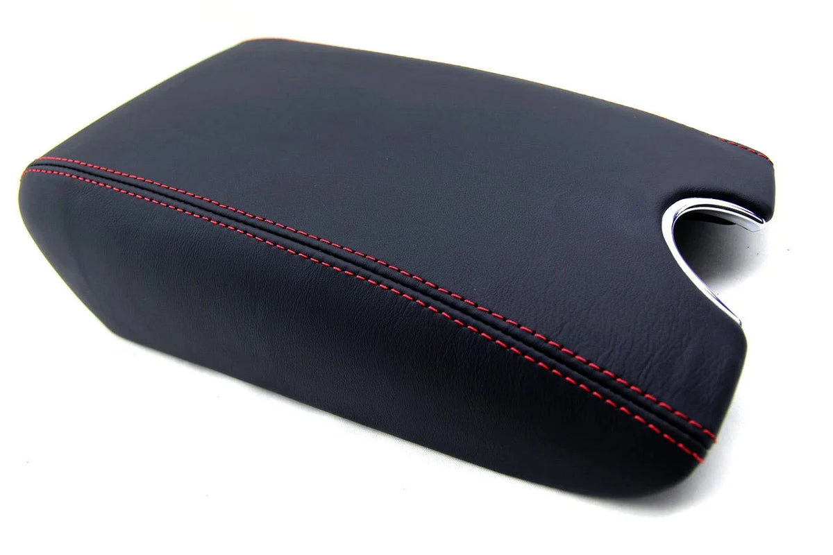 Center Console Armrest Cover for Infiniti G37 (2010–2014) Red Stitch