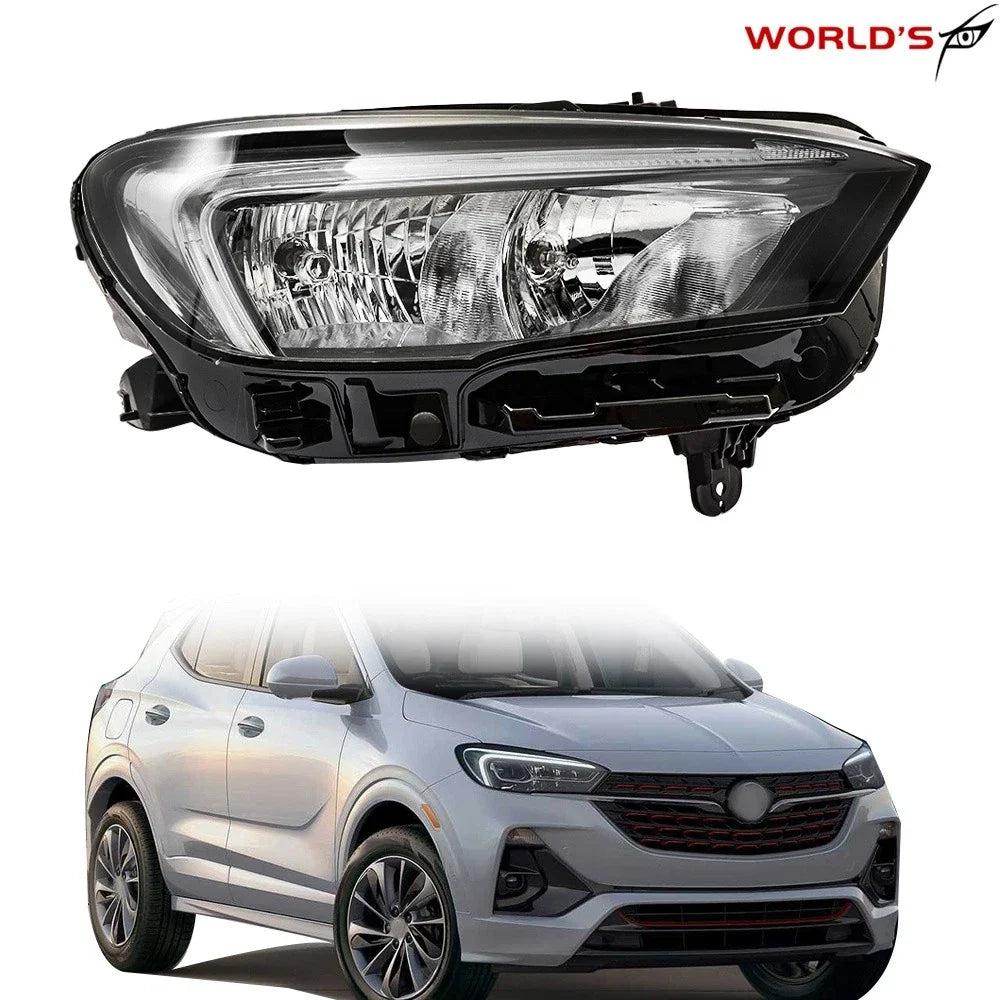 Right Headlight for Buick Encore GX (2020–2022) Halogen LED DRL Chrome Housing