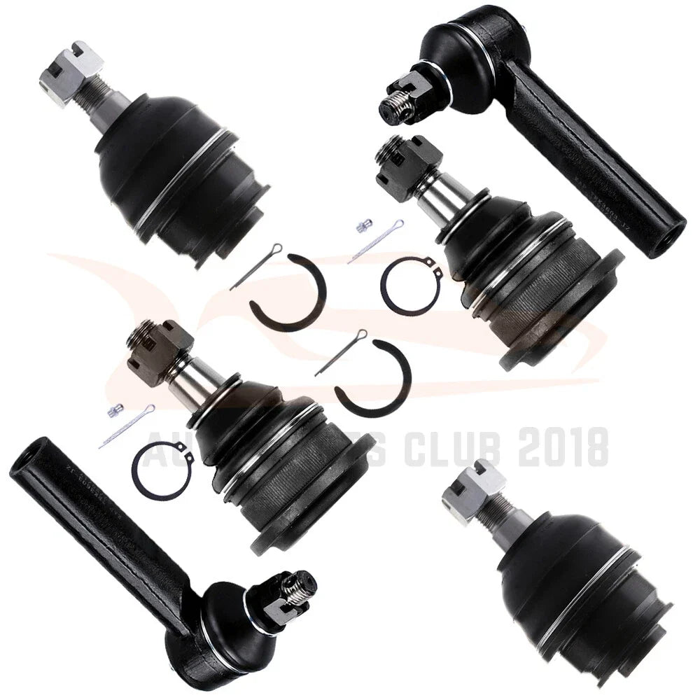 Set of 6 Front Ball Joints & Outer Tie Rod Ends for Toyota 4Runner (2010–2018)