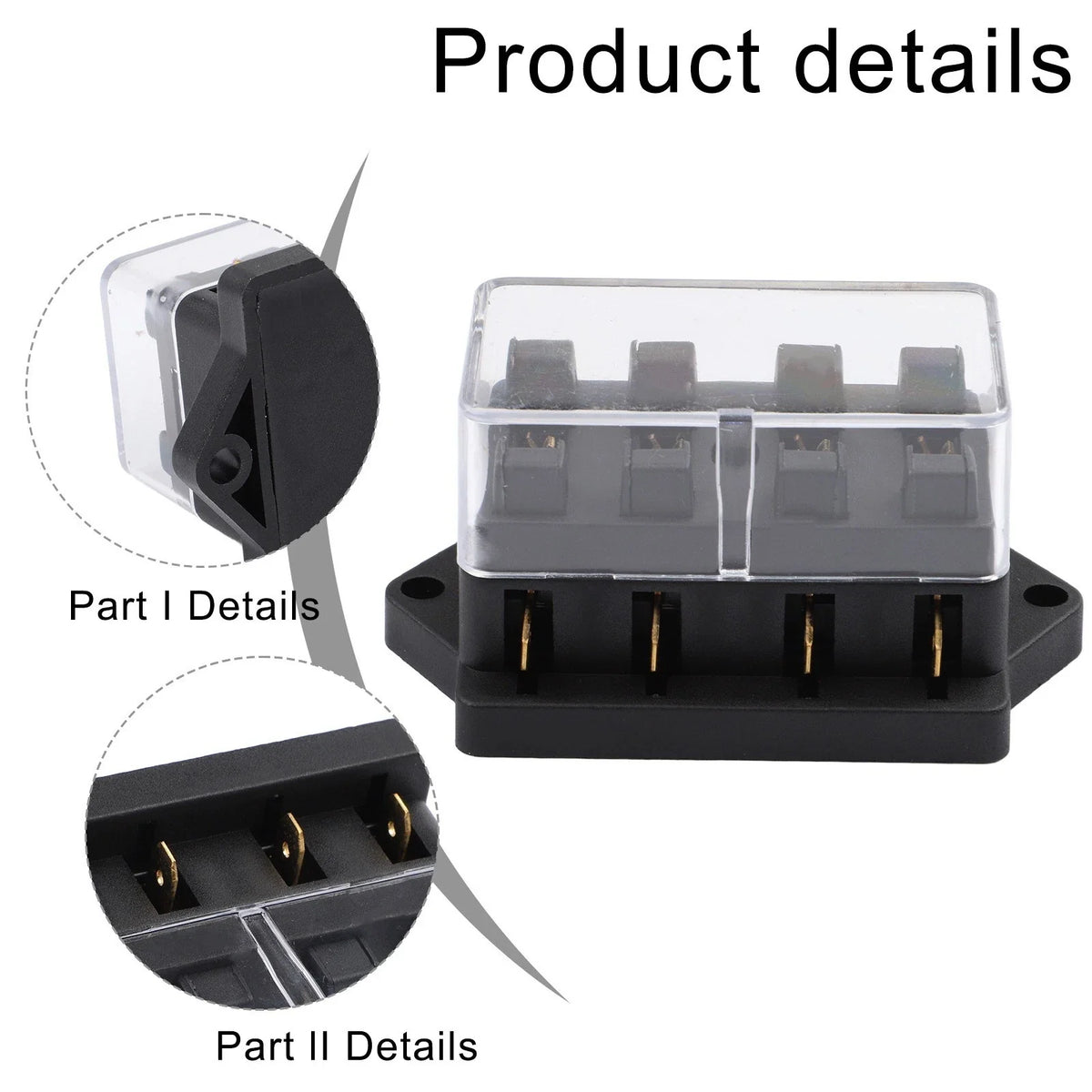 Inline Fuse Box Carrier for Compatible Vehicles