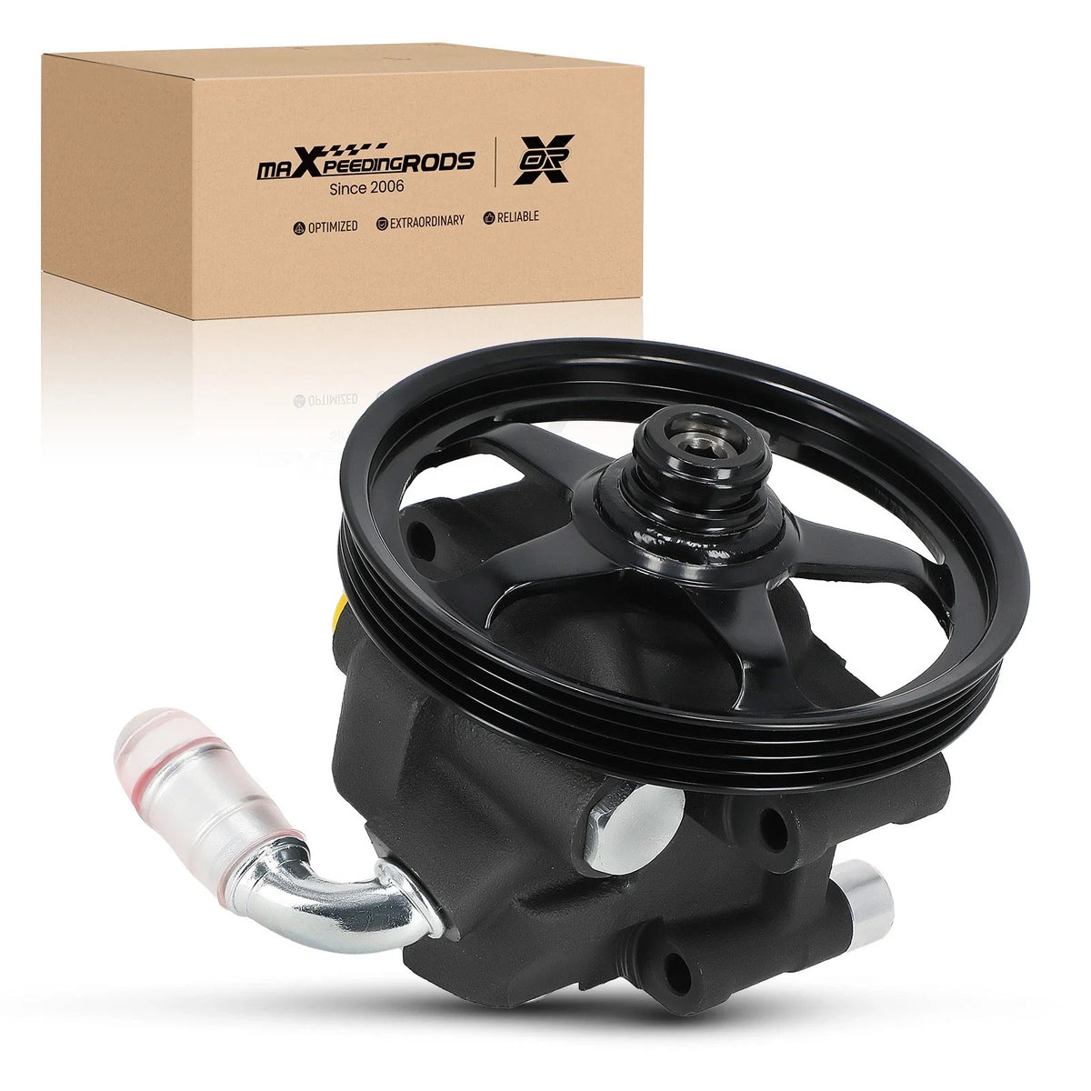 Power Steering Pump w/Pulley for V6 3.5L 3.7L Taurus/Flex/MKS/MKT (09-19)