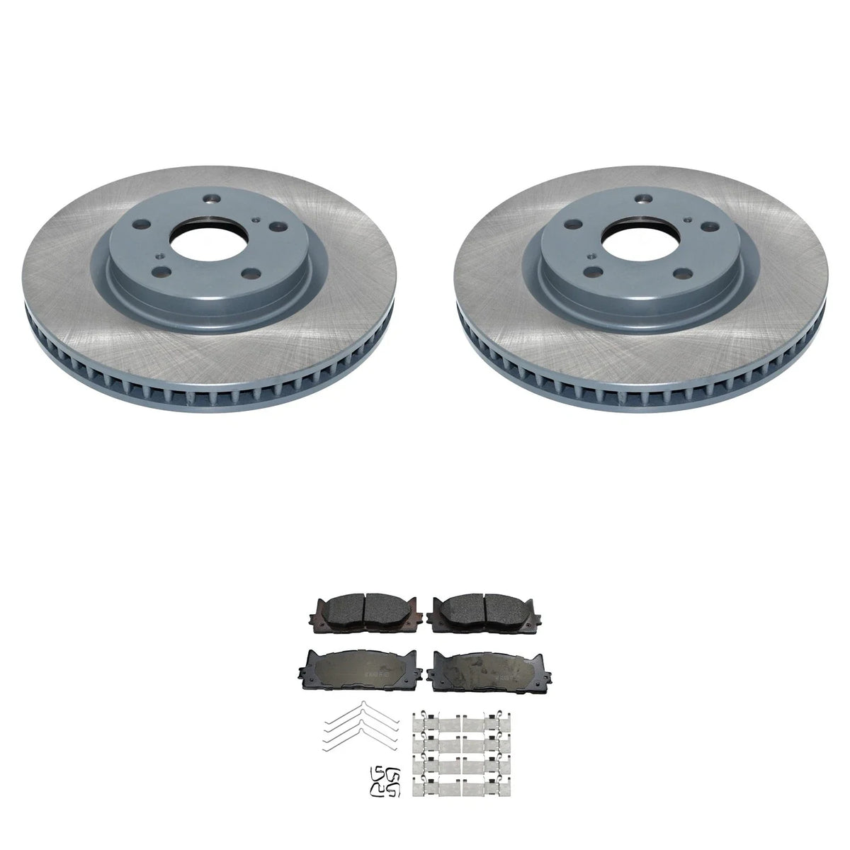 Ceramic Brake Pads & Front Rotors Kit by Akebono for Avalon, Camry