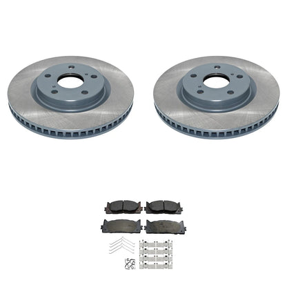 Ceramic Brake Pads & Front Rotors Kit by Akebono for Avalon, Camry