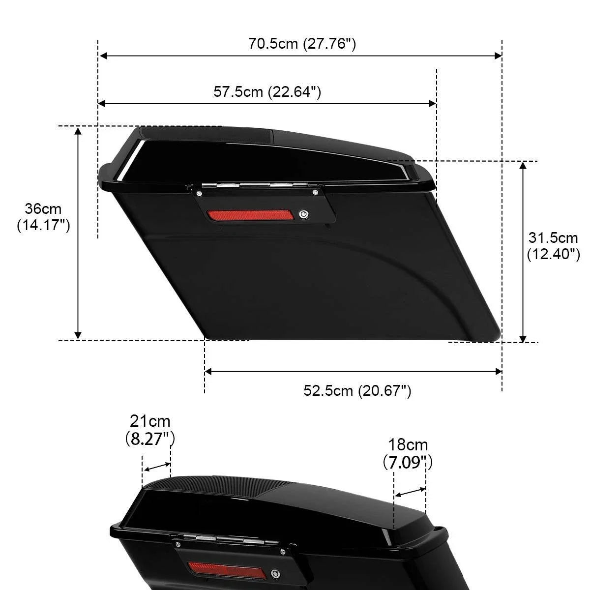 Hard Saddlebag Speaker Lid Bracket for Harley Softail 1984-2017