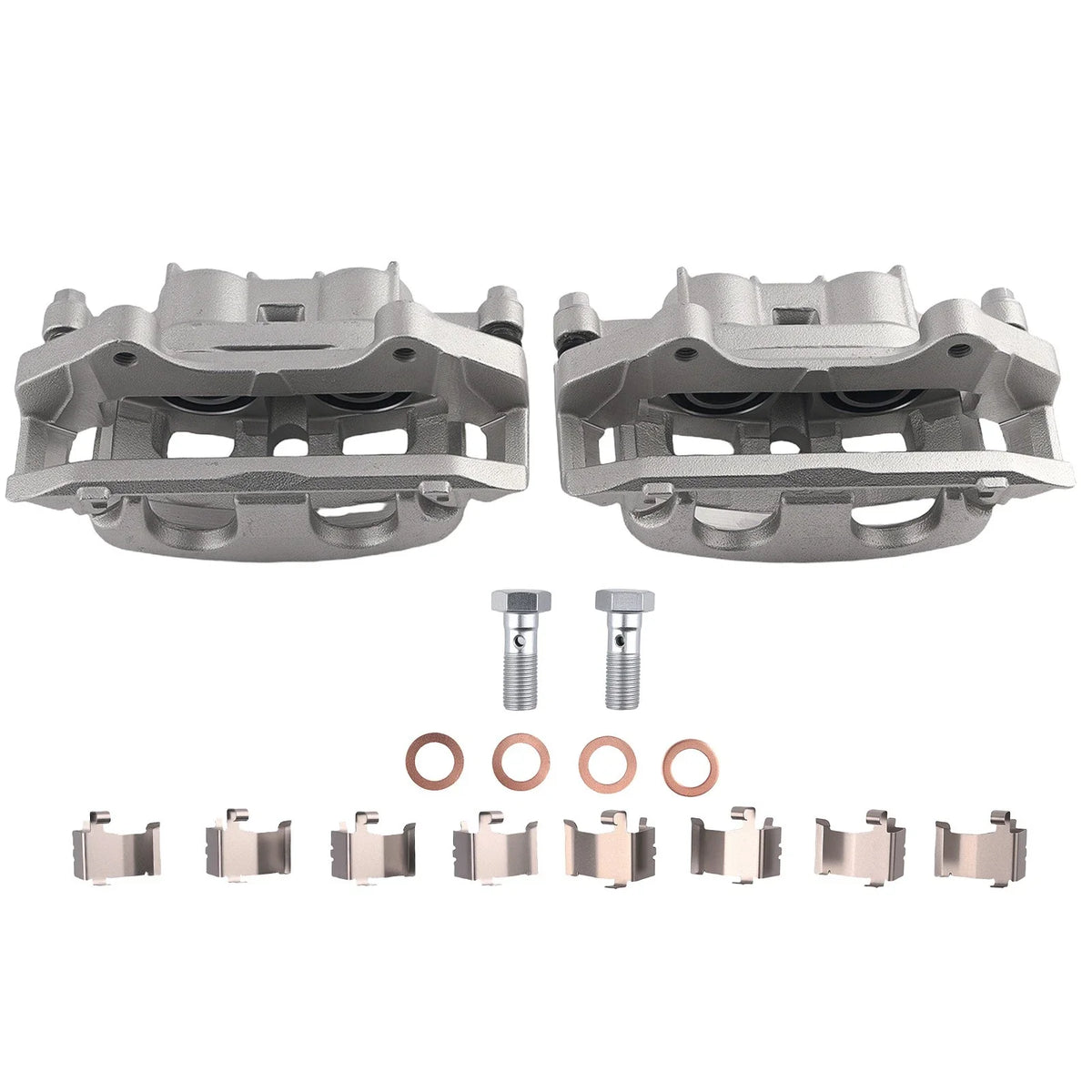 Front Brake Caliper Set w/Bracket for Ford Explorer Police Interceptor (2013–2019)