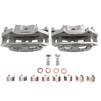 Front Brake Caliper Set w/Bracket for Ford Explorer Police Interceptor (2013–2019)