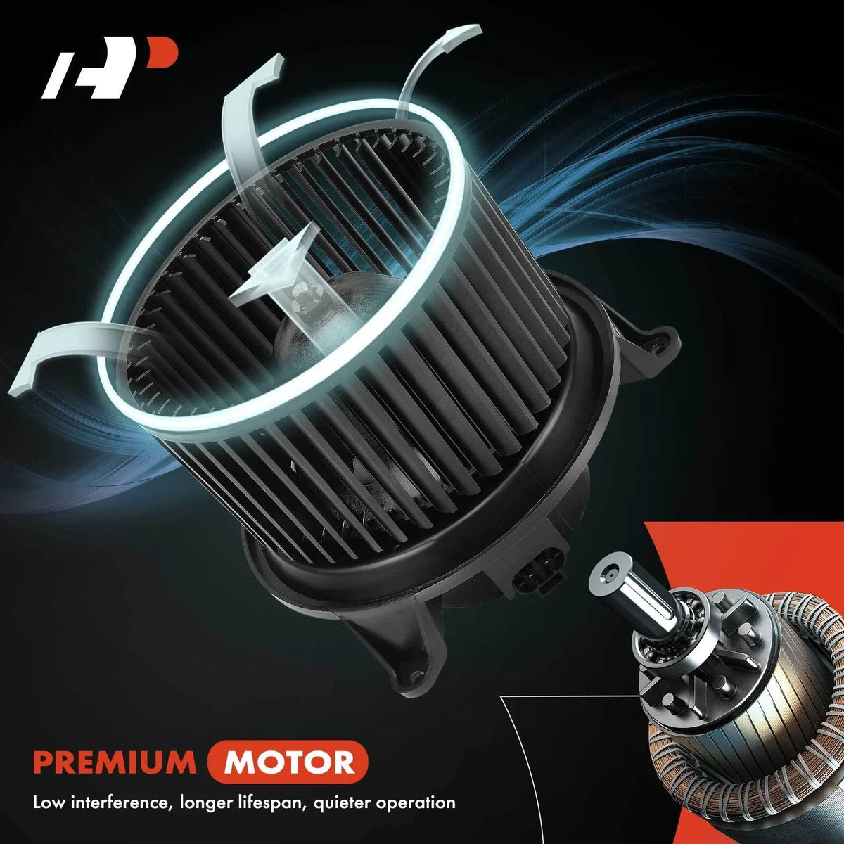Blower Motor with Wheel for Xterra Frontier Pathfinder 2005-2021