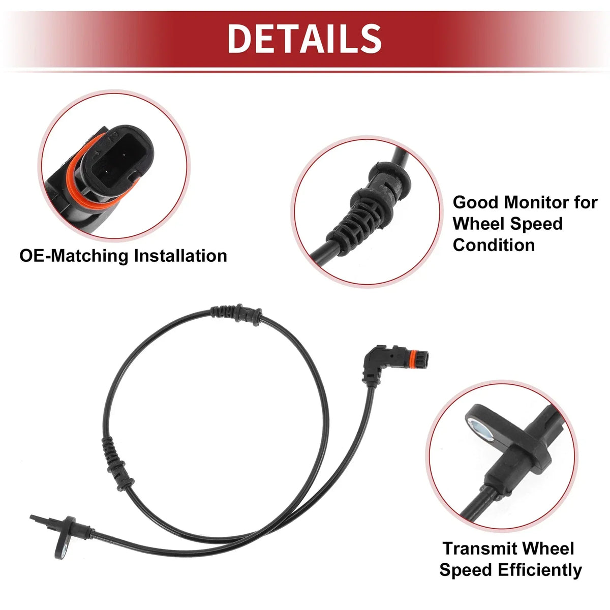 ABS Sensor for Wheel Speed - Mercedes-Benz E550 2014 to 2016