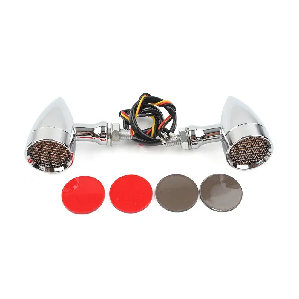 Turn Signal Blinker Lights - Amber LED for Harley & Honda