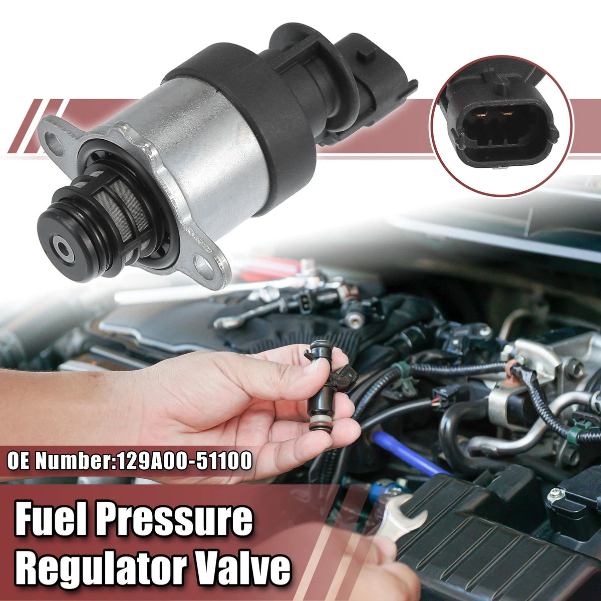 Fuel Pressure Regulator Valve No. 129A00-51100 for Kia Sorento (2009–2015)