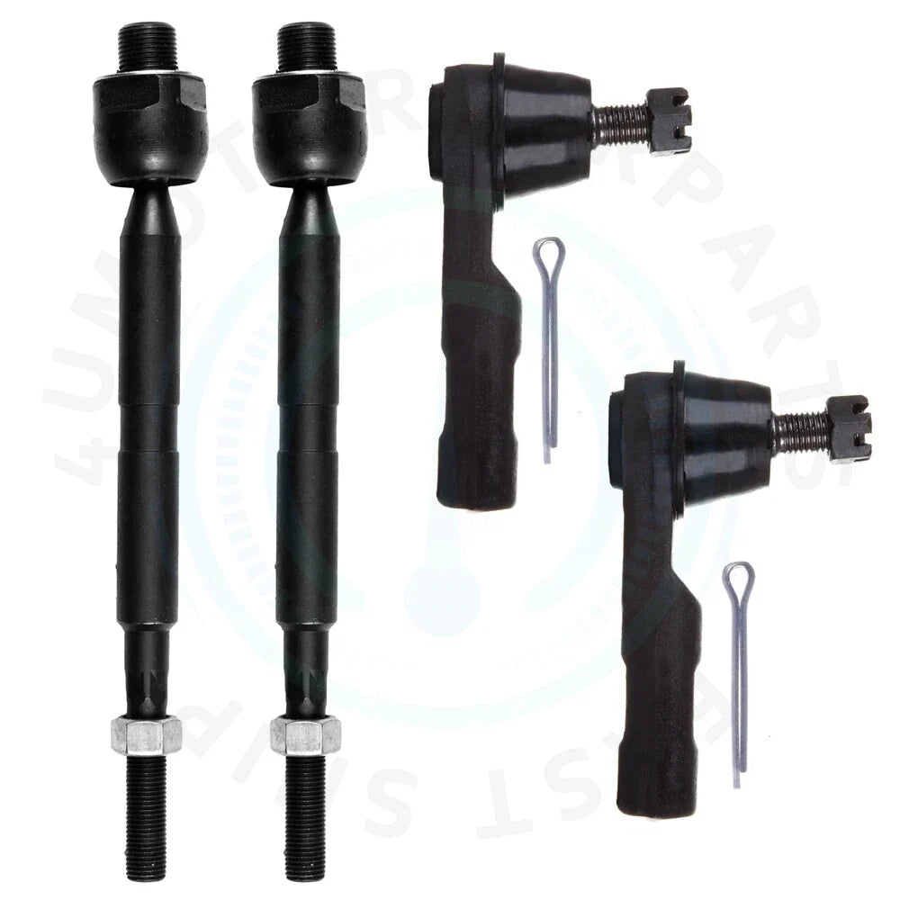 Set of 4 Front Steering Kit Tie Rod Ends for Honda CR-V (2007–2011)