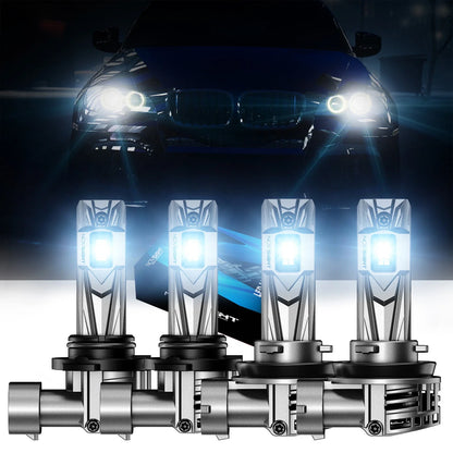 NOVSIGHT 9005 H11 LED Headlight Combo - 4 Bulbs for Hilux N70