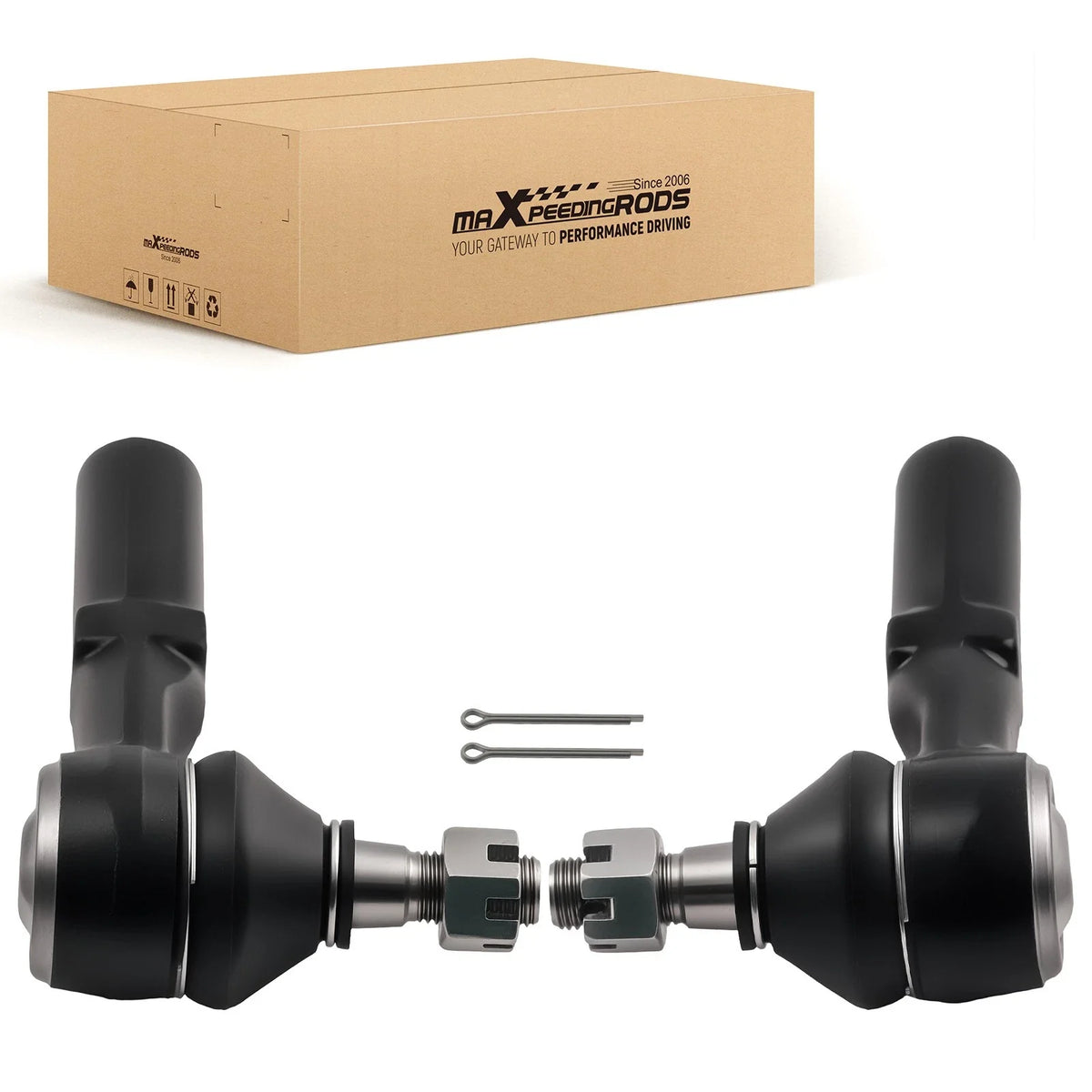 2pc Front Outer Tie Rod Ends for Chrysler 300 Dodge Challenger Charger (2011–2019)