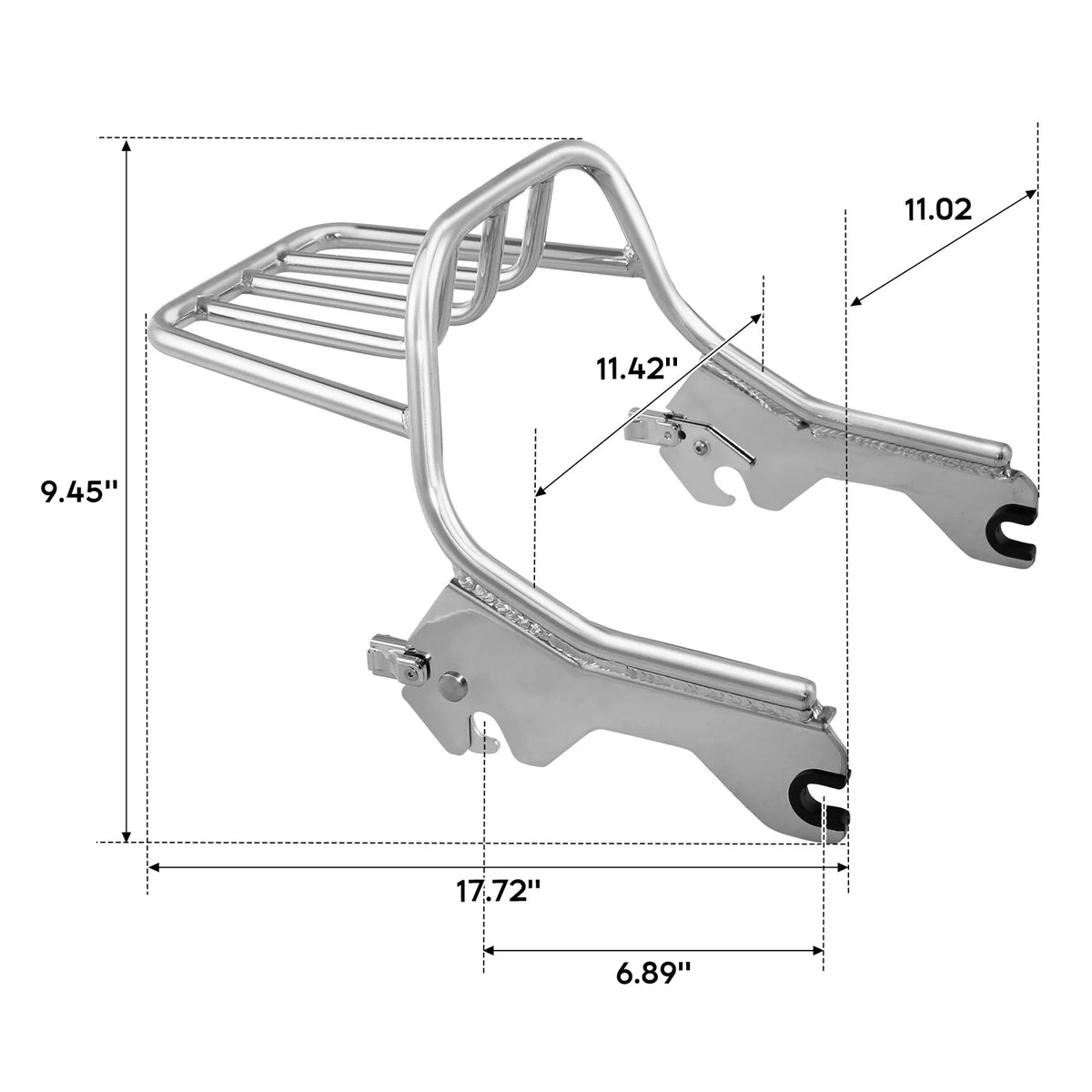 2X Up Mounting Luggage Rack for Harley Softail Low Rider Sport Glide (2018–Present)