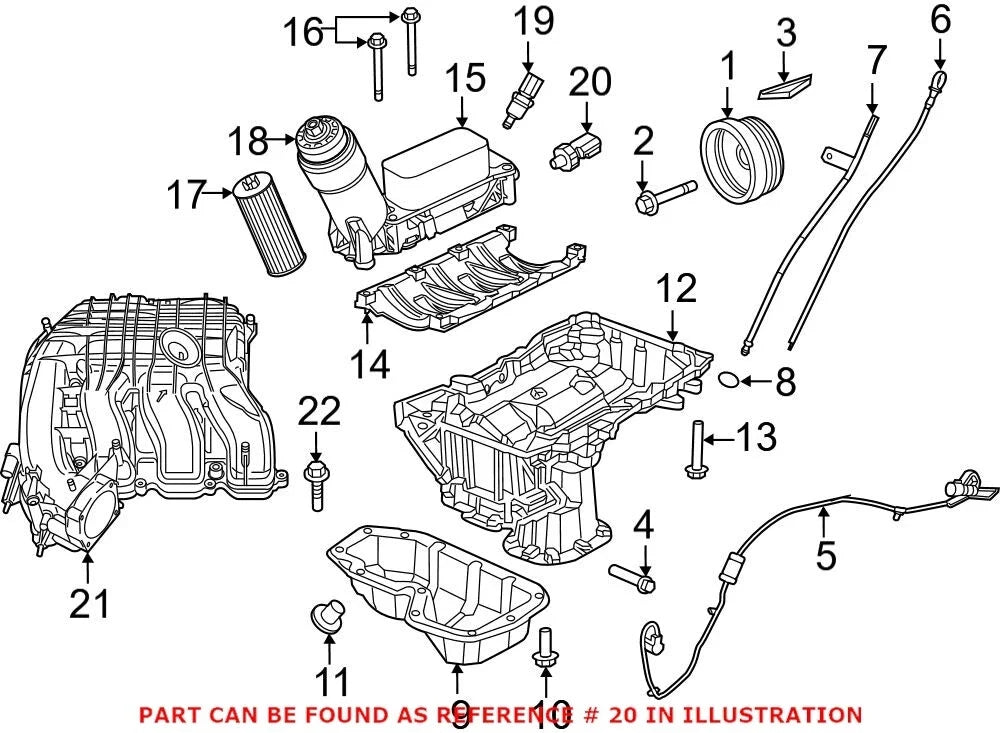 Engine Oil Pressure Switch for Chrysler Dodge Jeep Ram (OEM)