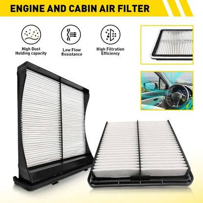 Engine Cabin Air Filter Combo for WRX Impreza Subaru 2009-2018