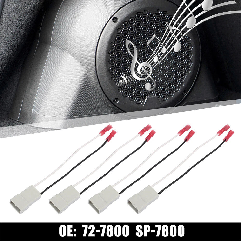Set of 4 Speaker Wire Harness Connectors 72-7800 SP-7800 for Honda Acura MDX