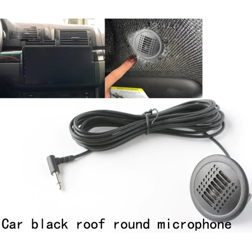 Car Handsfree Kit with Navigation Mic 3.5mm for Quick Install