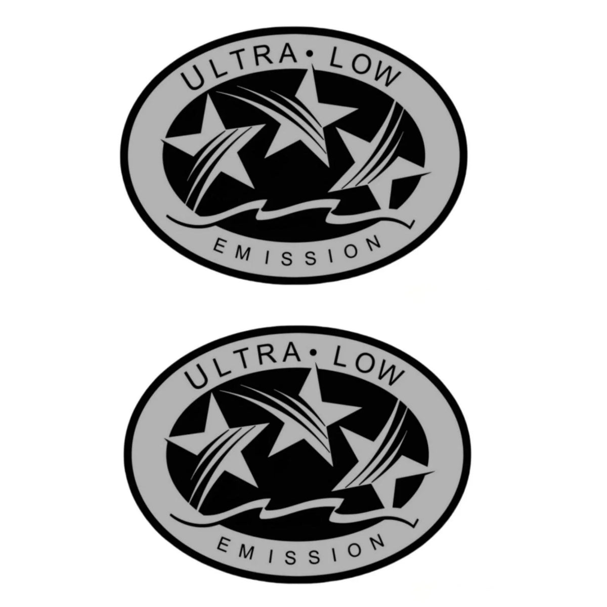 Outboard Graphic Sticker Set 2X Silver for Honda