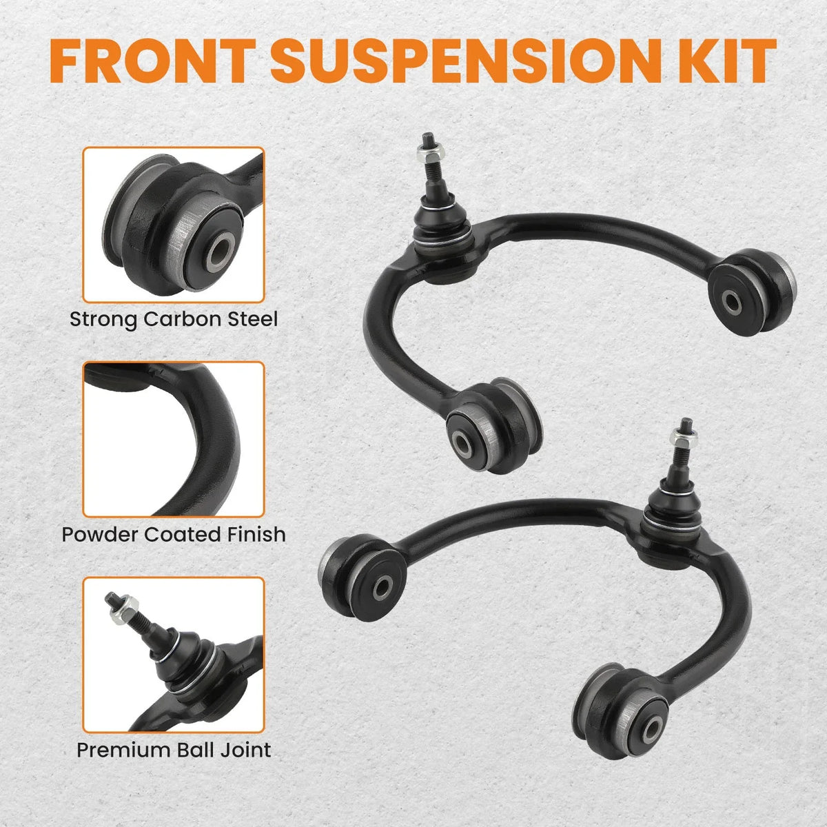 12PC Front Upper Control Arm and Ball Joint Set for Jeep Commander 2005-2010