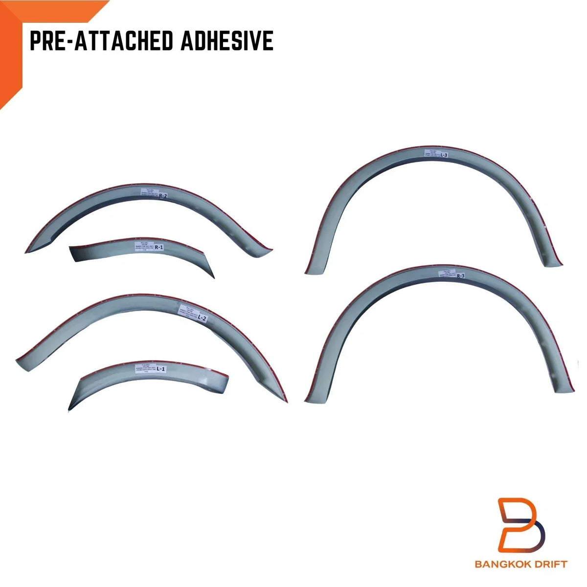 Fender Flares 3" Slim Style for Ford Ranger Wildtrak 2018-2022