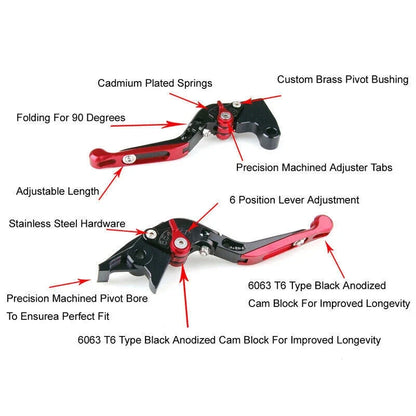 Adjustable Brake and Clutch Lever Set for S1000RR S1000R (2015-2018)