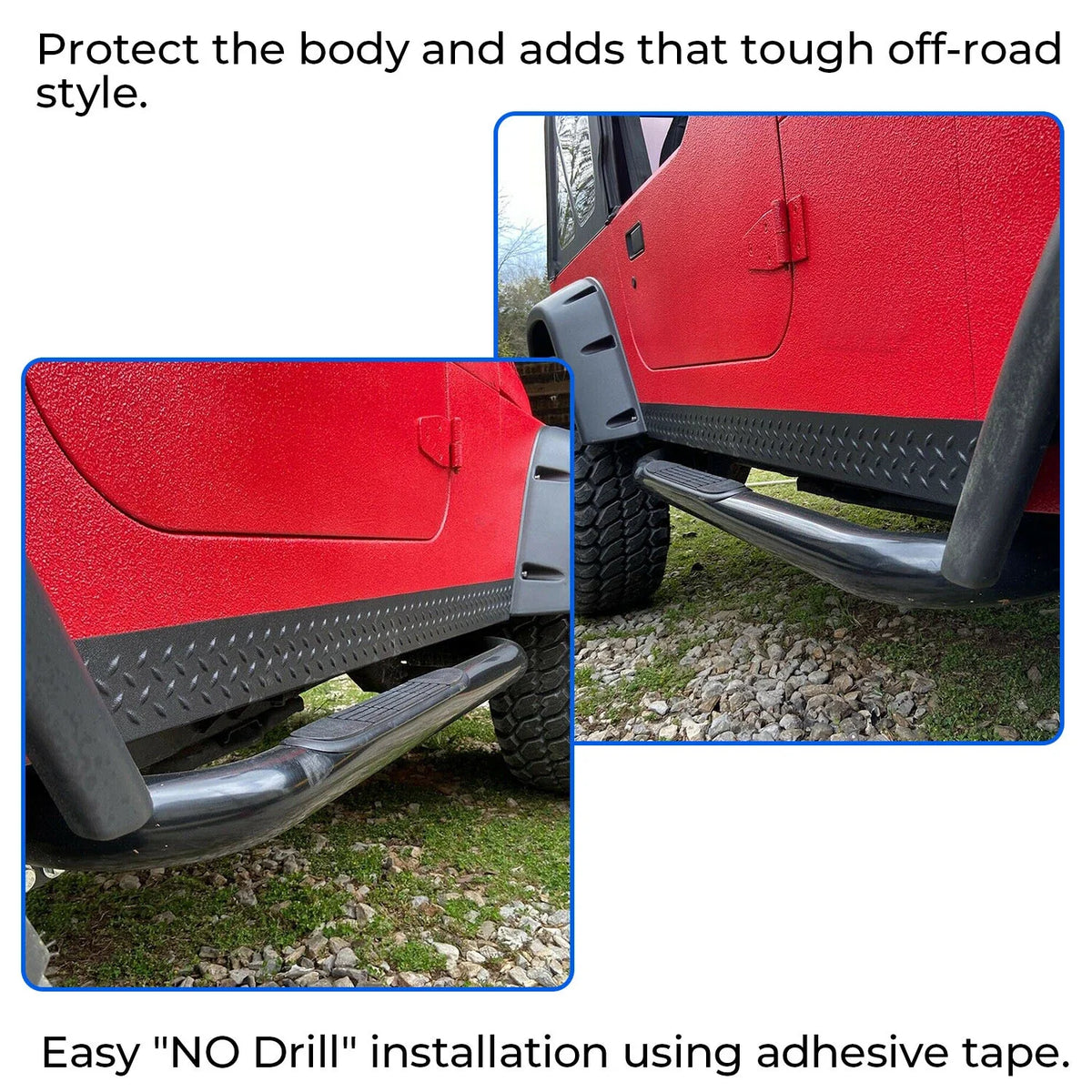 Rocker Panel Set for Jeep Wrangler TJ (1997–2006) 11650.05