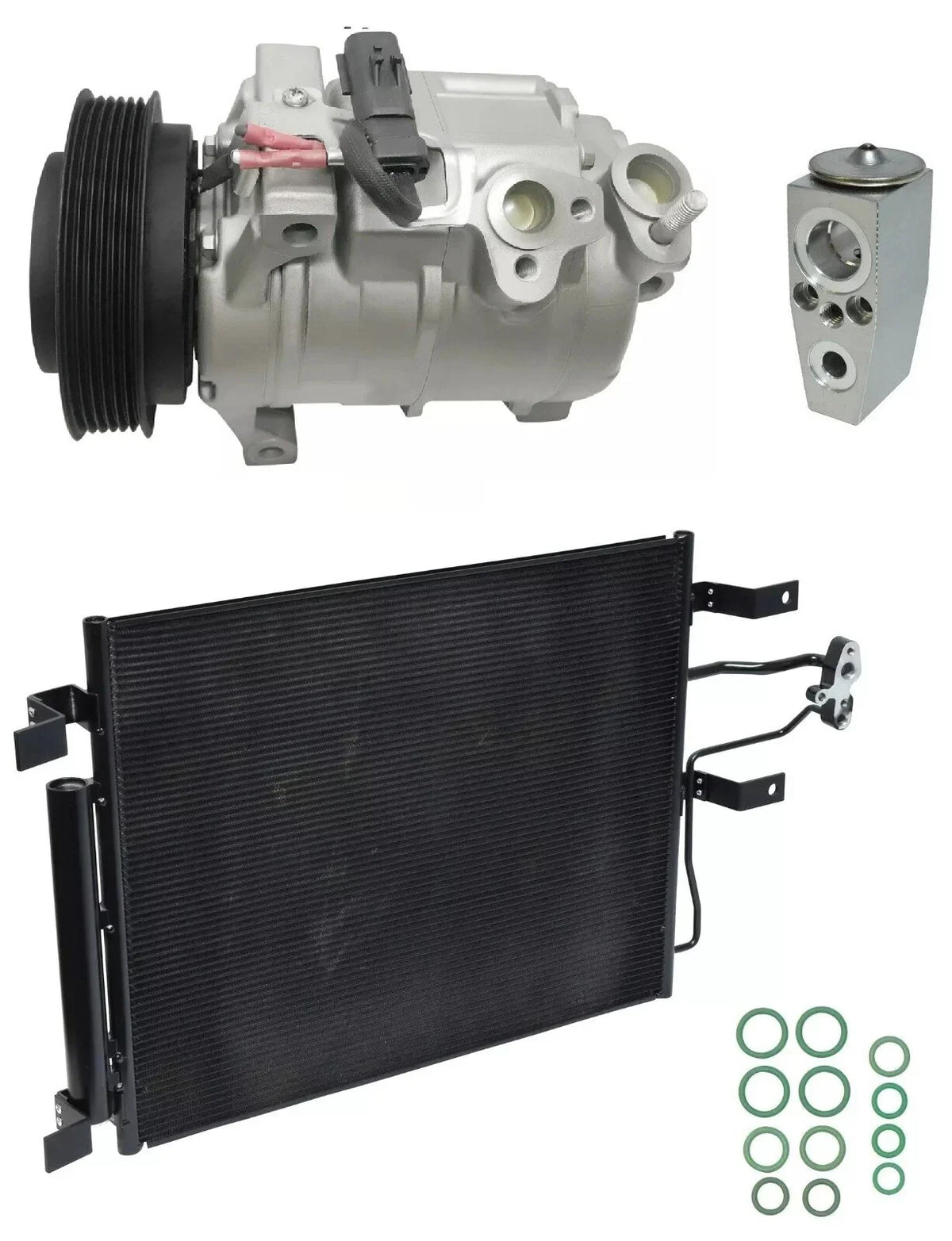 AC Compressor Kit with Condenser for Dodge Ram 2500 5.7L 6.4L (2018–2018)
