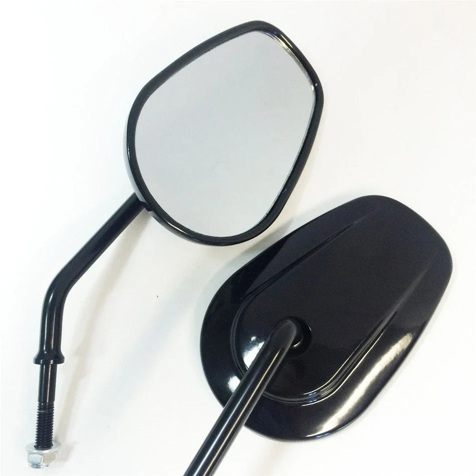 Rearview Mirrors Black for Harley Davidson FLSTC FXDB DYNA FXDF (8mm)