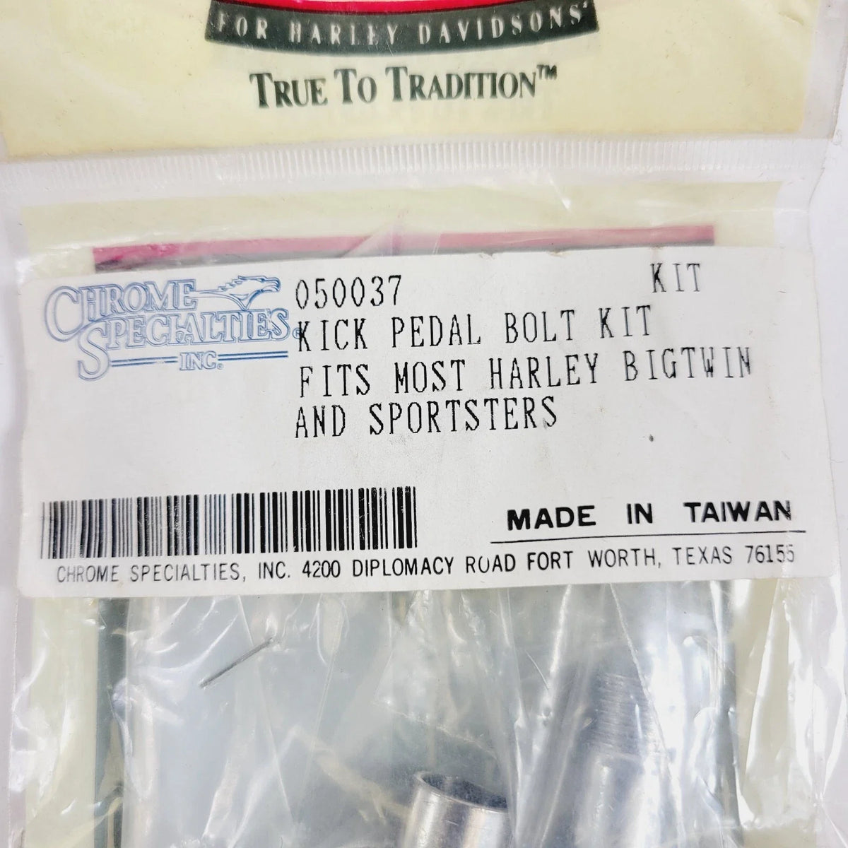 Kick Pedal Bolt Kit for Harley Davidson Big Twin Sportsters (Fits 2000–2023)