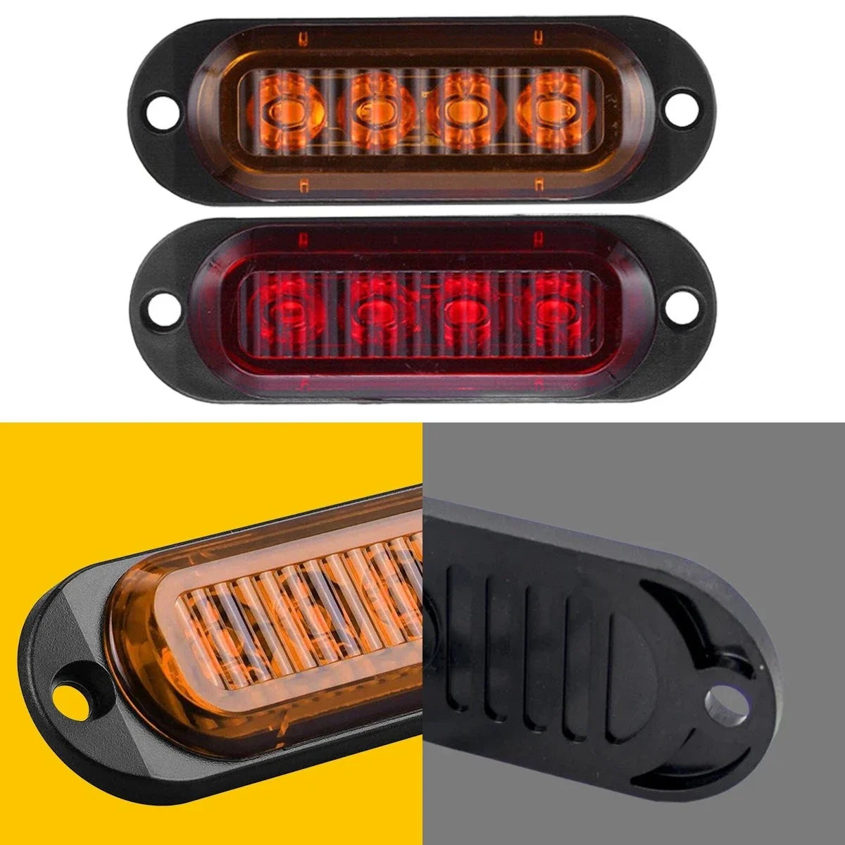 16PCS LED Side Marker Lights for RV Truck Trailer Boat Van