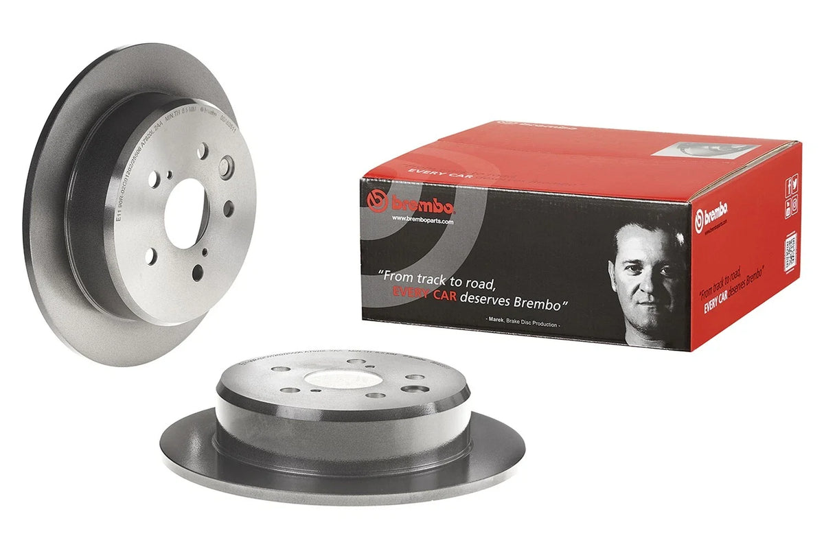 Brembo Brake Disc Rotor Solid Coated for Lexus IS2500 (2006–2013)