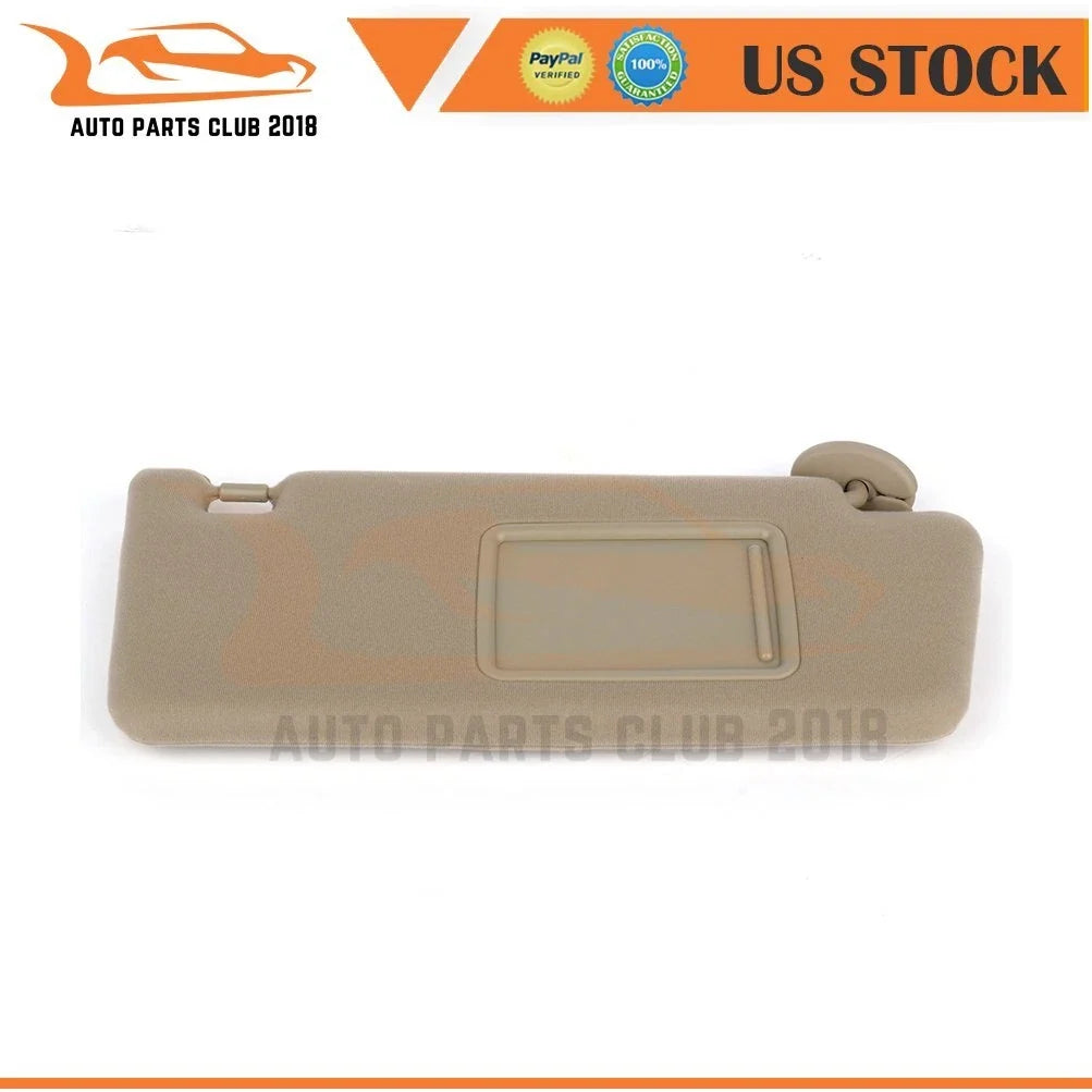 Sun Visor for Toyota Tacoma (2005–2014) Tan with Mirror & Extension