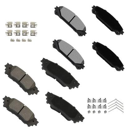 4-Piece Brake Pads for Lexus RX350L (2018 to 2021)