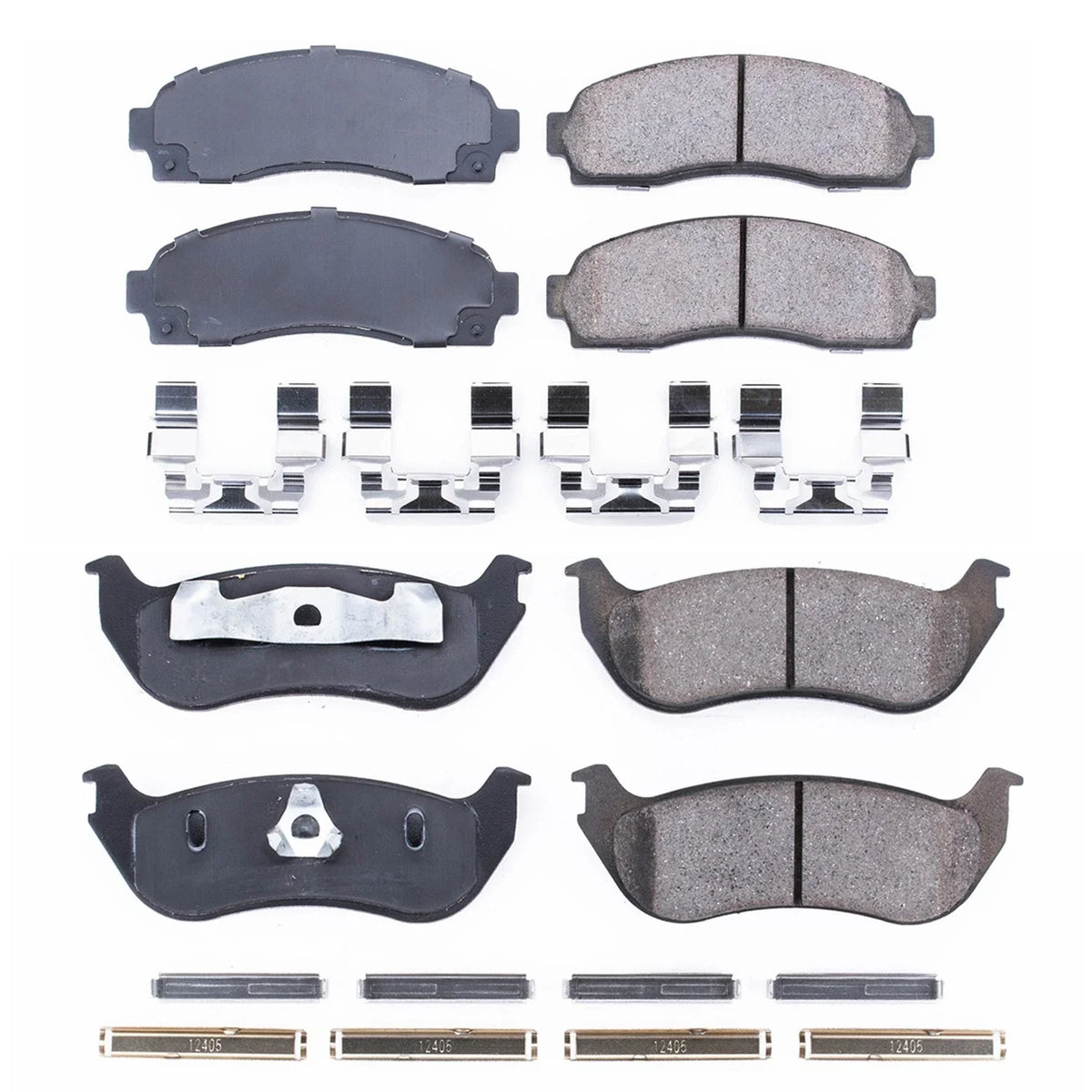PowerStop Front & Rear Ceramic Disc Brake Pads Kit for Ford Explorer (2002–2010)