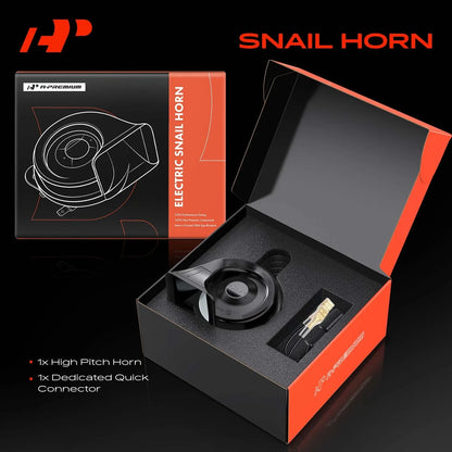 80mm Snail Horn in Black for Honda Civic