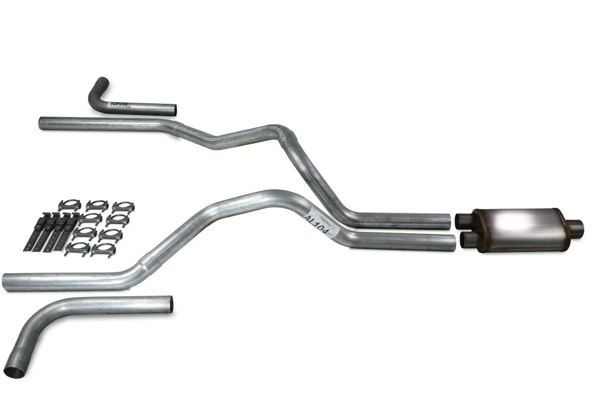 Dual Exhaust Kit for Chevy GMC 1500 Truck (1996–1999) Stainless Side Exit