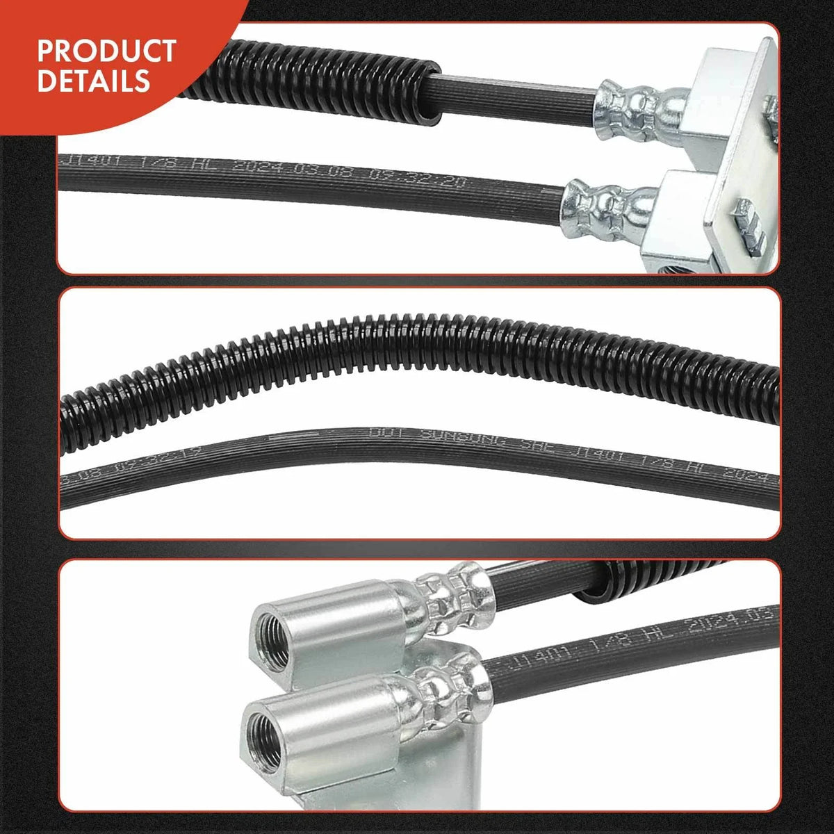 Rear Hydraulic Brake Hose Center for Ford F-53 2011-2012